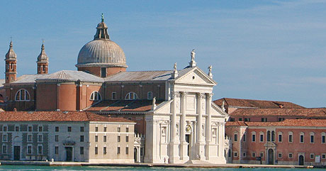 Panoramischer aussicht uberblicken den kanal grande venedig foto