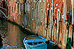 Boot Auf Einem Kanal In Venedig