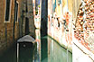 Der Rio Ein Typischer Kanal In Venedig