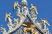 Engel Statuen Auf Dem Dach Der Basilika San Marco In Venedig