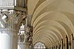 Corinthian Style Columns With Gothic Arcades In Doges Palace Venice