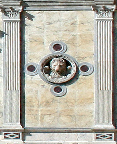 Leone simbolo murale a venezia foto